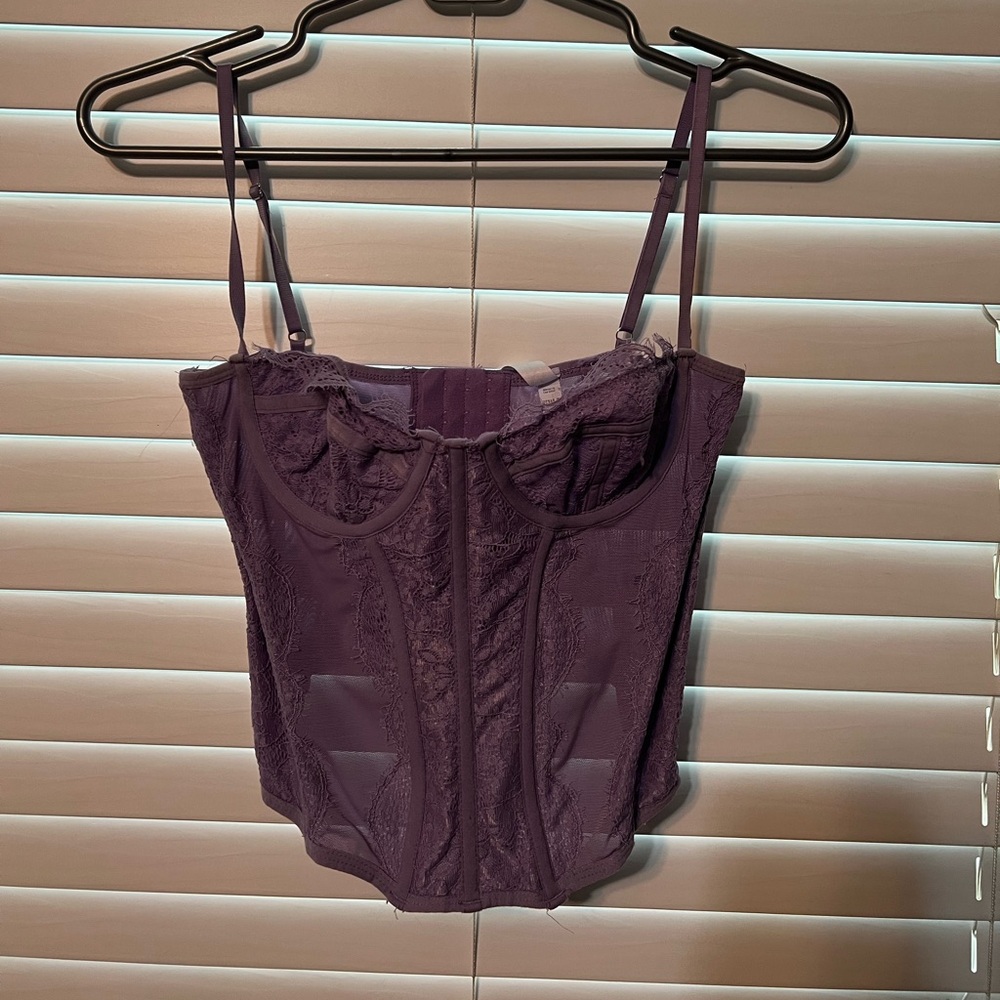 Urban outfitters purple corset top